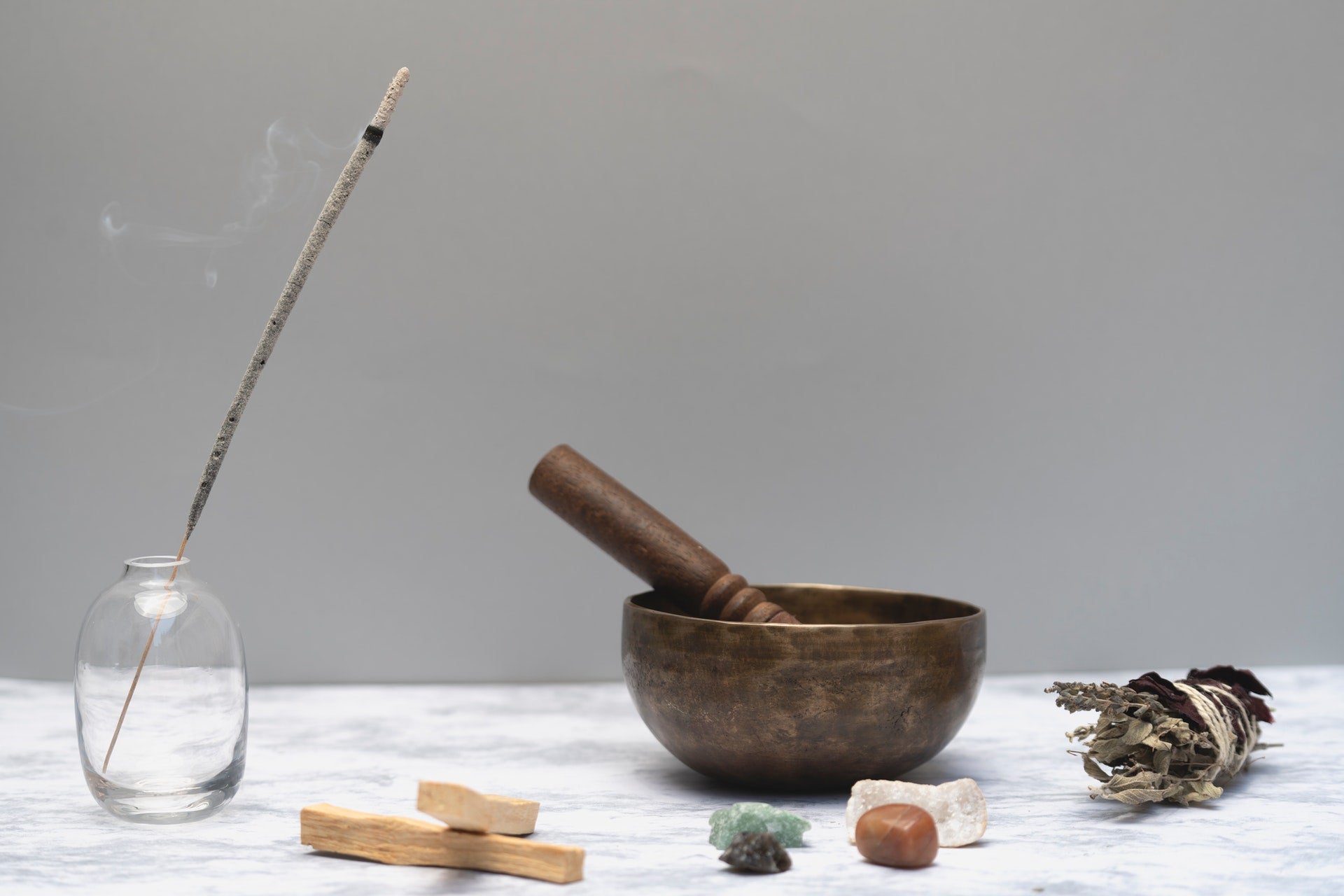 How to cleanse crystal with incense