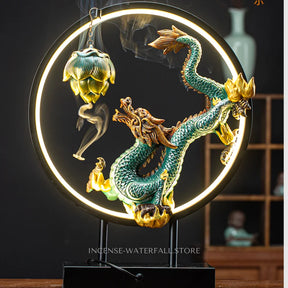 Chinese Dragon Incense Burner