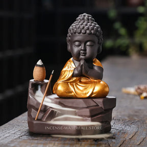 Gold Buddha Incense Holder - 5