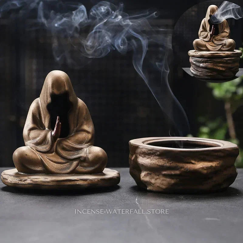 Meditating Buddha Incense Holder