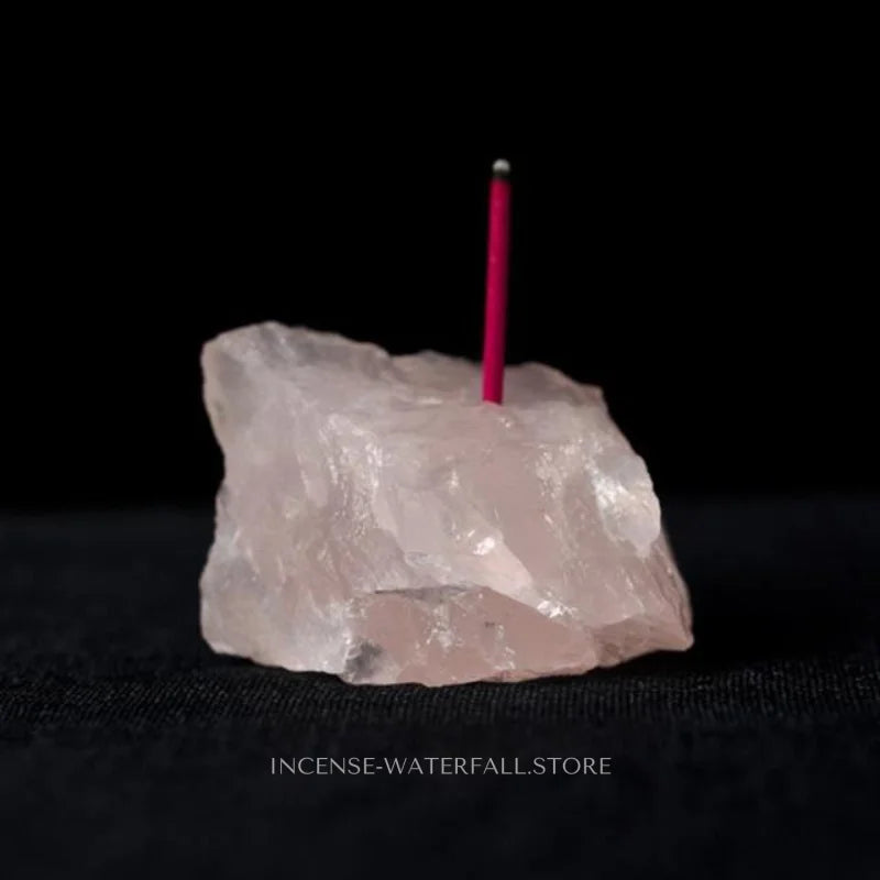 Quartz Incense Holder - Rose quartz