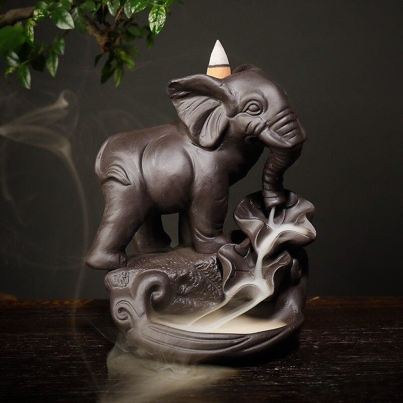 Elephant incense burner