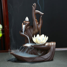 Lotus Hand Incense Burner