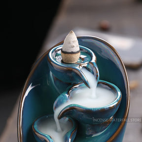 Magic ceramic backflow incense burner