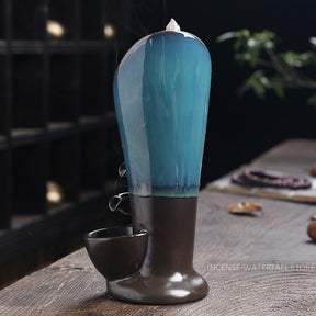 Magic ceramic backflow incense burner