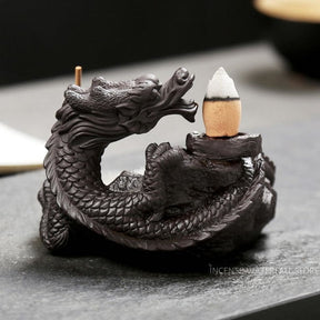 Smoky dragon incense burner