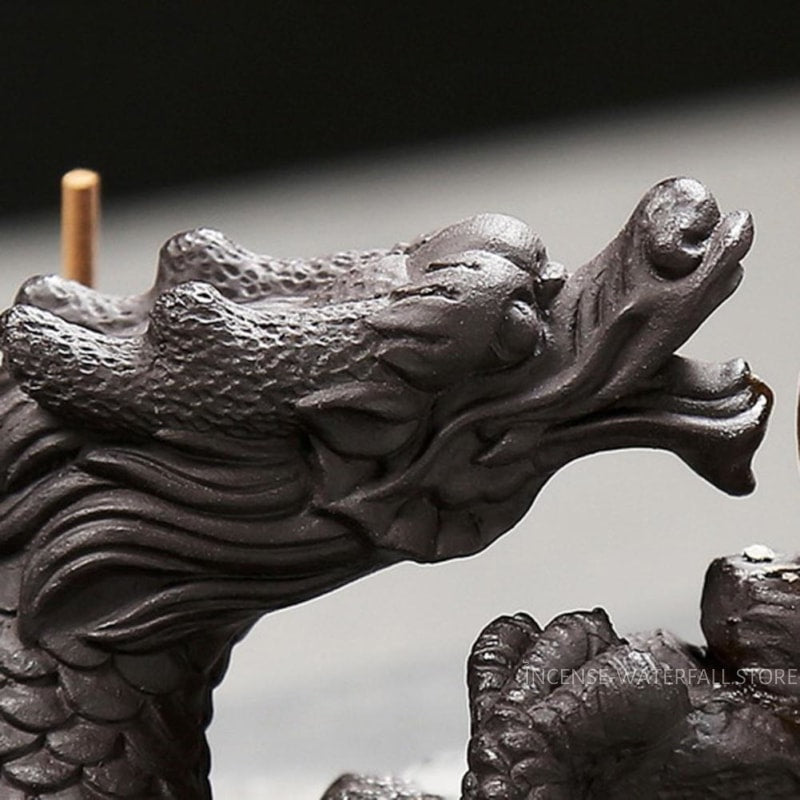 Smoky dragon incense burner