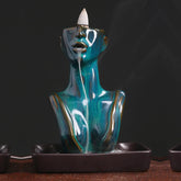 Statue Incense Burner - Blue