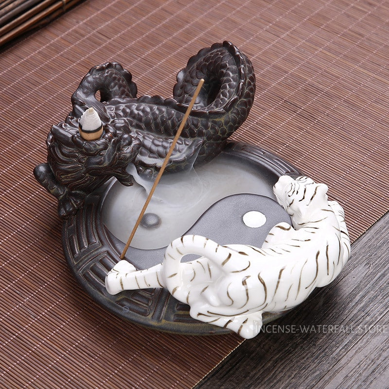 Yin Yang incense burner
